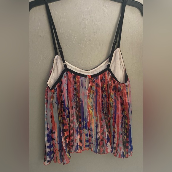 ROXY cami pleated multicolored M - Picture 3 of 5